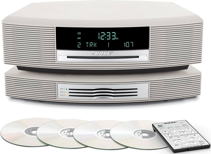 Bose Wave Music System III with Multi CD Changer- Platinum White