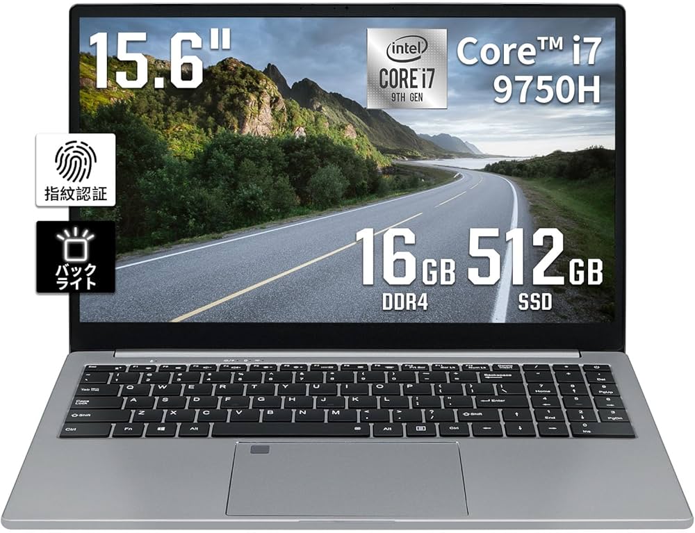 Amazon.co.jp: 【Core i7第9世代】15.6インチ大画面pc/Core i7-9750H高