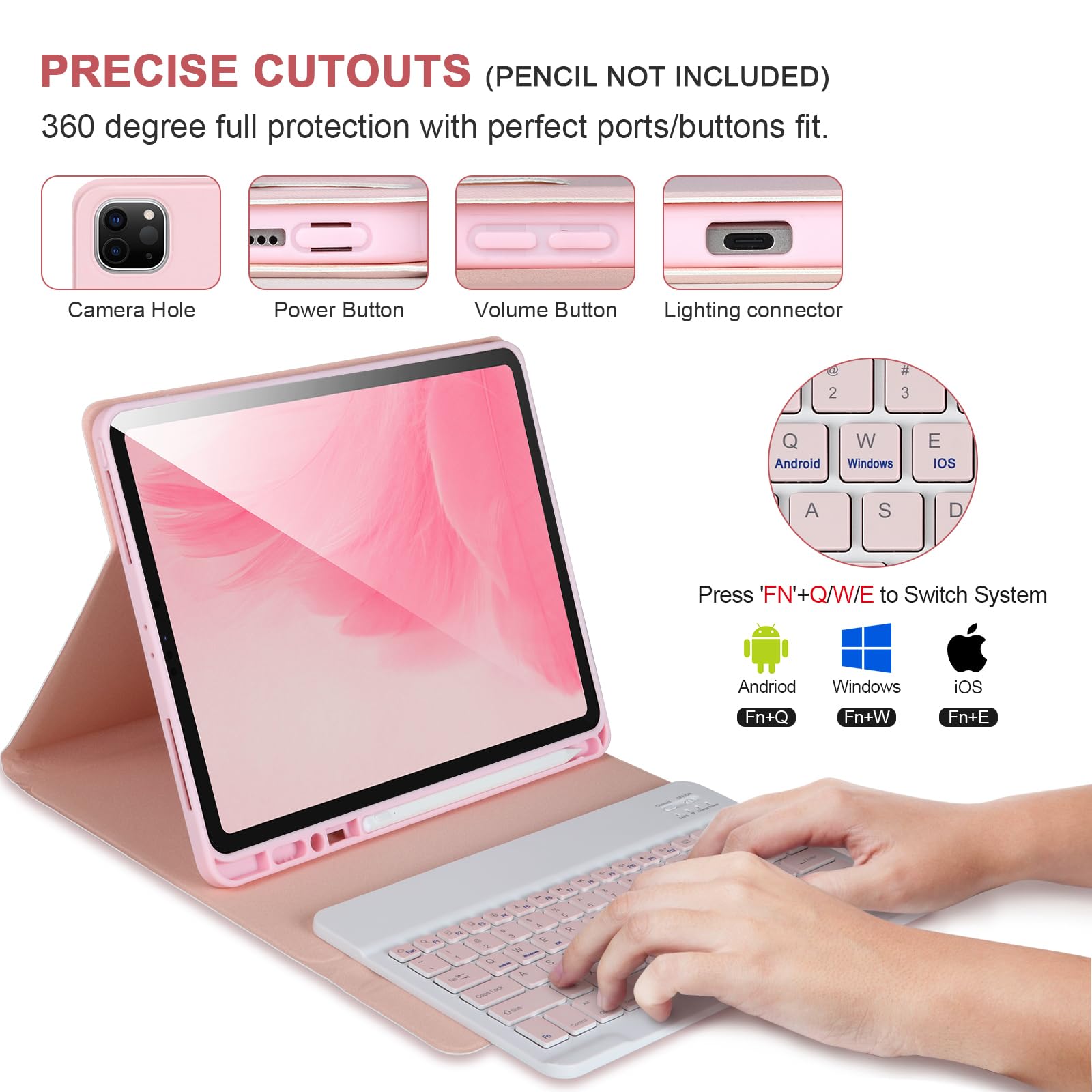 Amazon.com: APHBZGE Keyboard Case for iPad Air 11 2024(M2), iPad