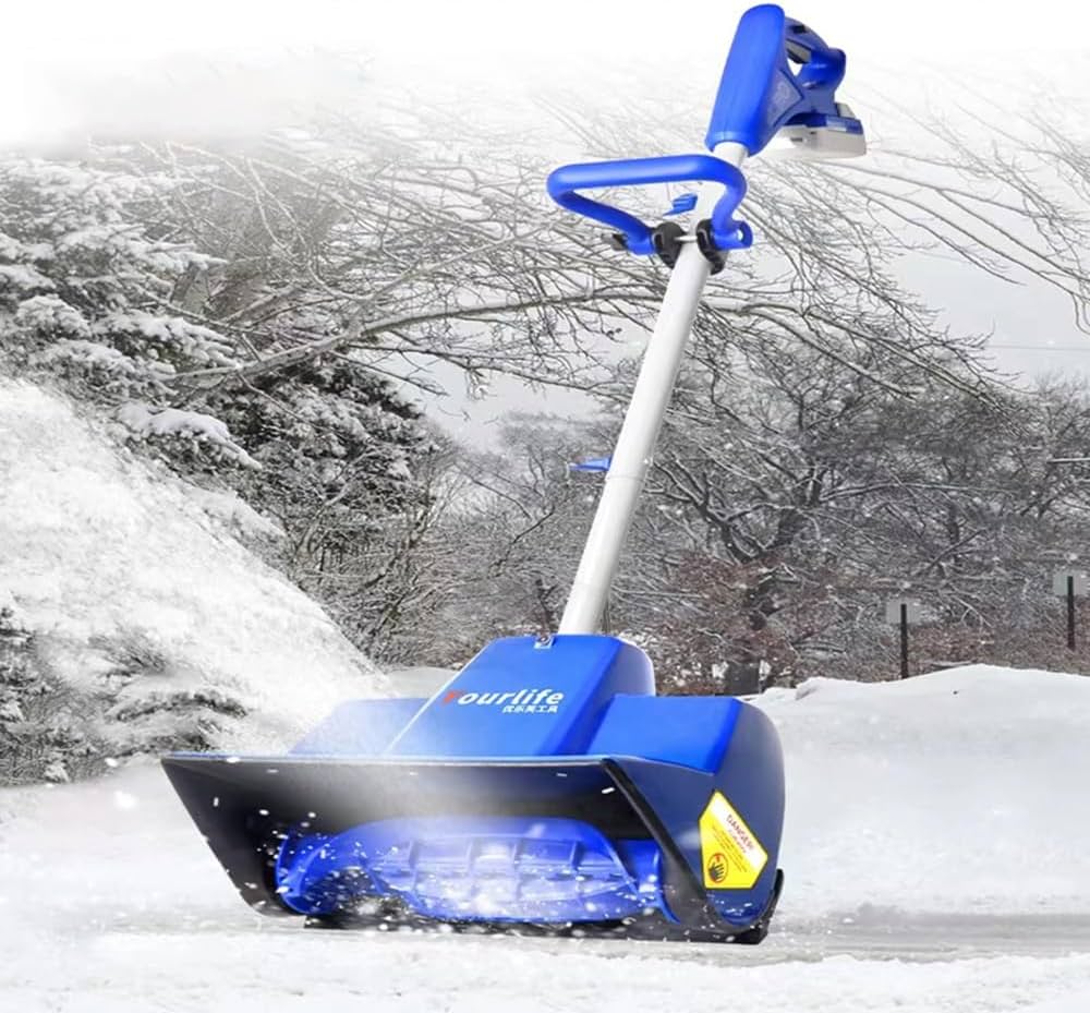 Amazon.co.jp: 手持ち式電動除雪機 コードレススノーショベル 投雪距離