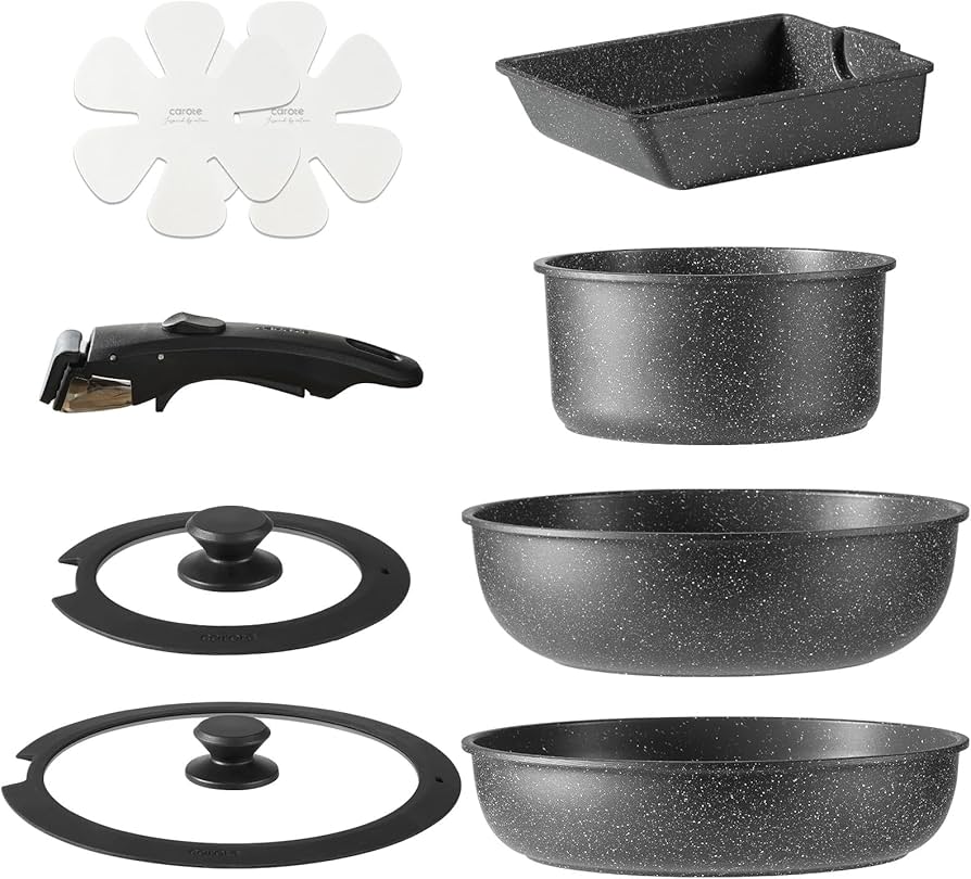 Amazon.co.jp: CAROTE カローテ フライパン セット 9点 IH·ガス火対応