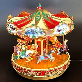 Amazon | レアミスタークリスマスメリーゴーランドオルゴール