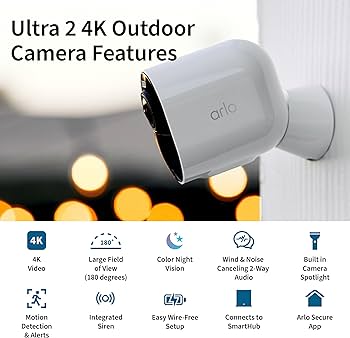Amazon.com: Arlo Ultra 2 Spotlight Camera 4K HDR (3 Cameras
