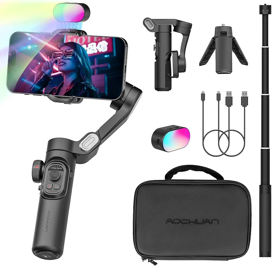 Amazon.com: AOCHUAN Phone Gimbal Stabilizer for iPhone 15 Pro Max