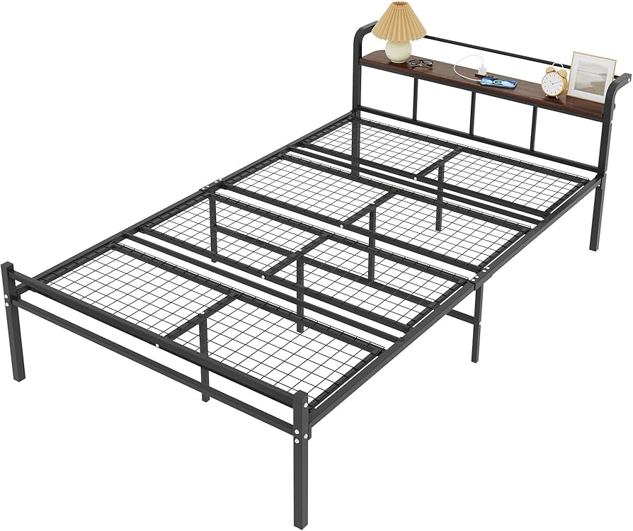 Amazon｜WLIVE ベッドフレーム ベッド セミダブル パイプベッド