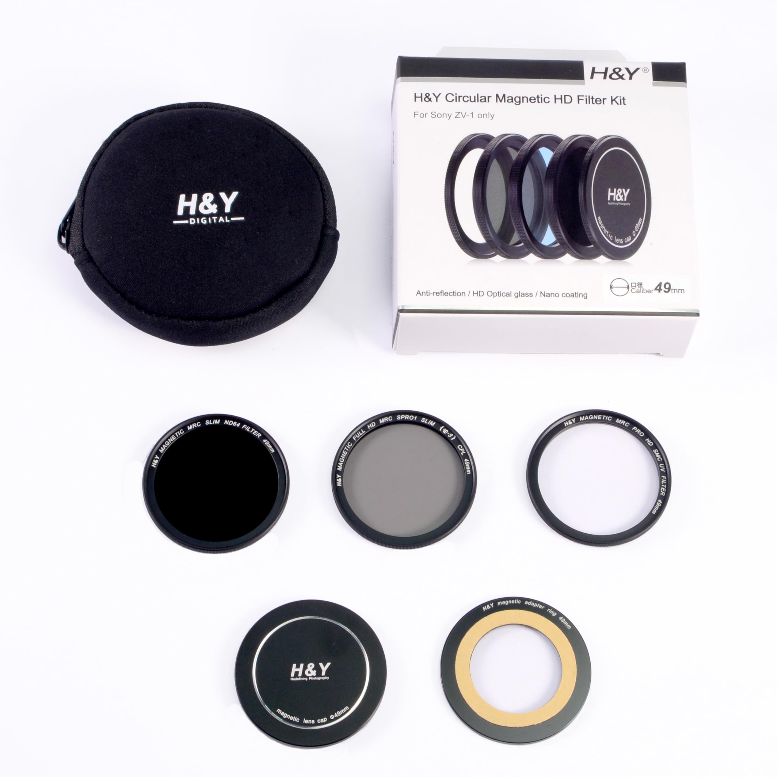 Amazon | H&Y フィルターセット Sony ZV-1 Kit マグネット式 49mm ZV-1