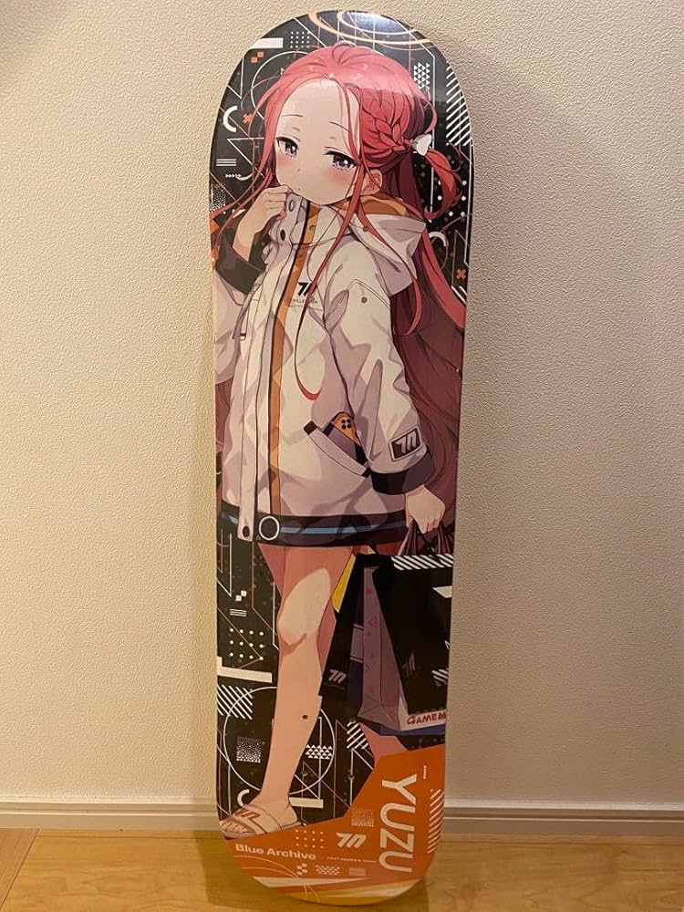 Amazon.co.jp: ブルアカ 花岡ユズ 描き下ろし スケートボード スケート