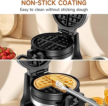 Amazon.com: Waffle Maker, Double Belgian Waffle Maker 180°Flip
