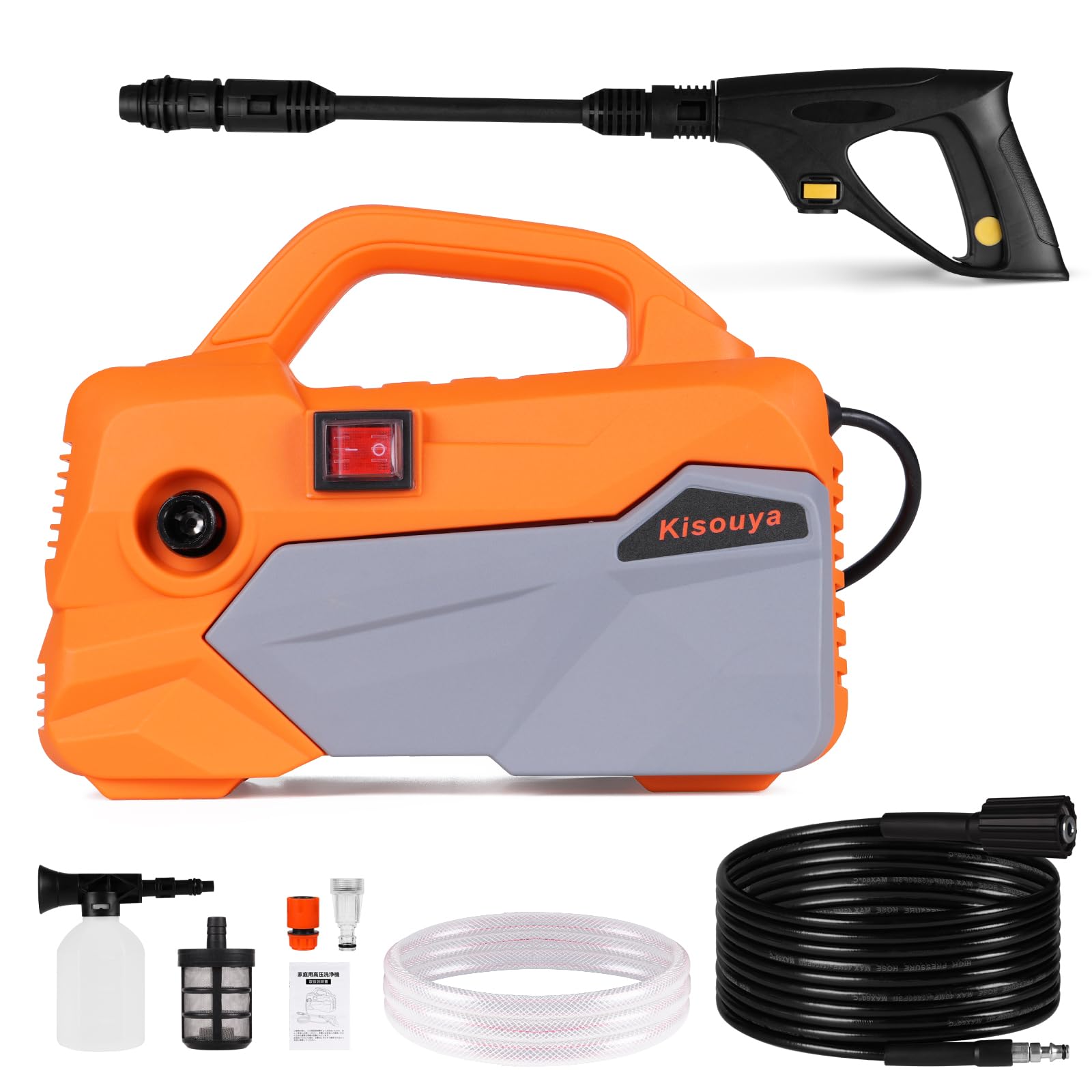 Amazon | 高圧洗浄機超軽量2.8kg、高圧洗浄、新型12MPaミニ高圧洗車機