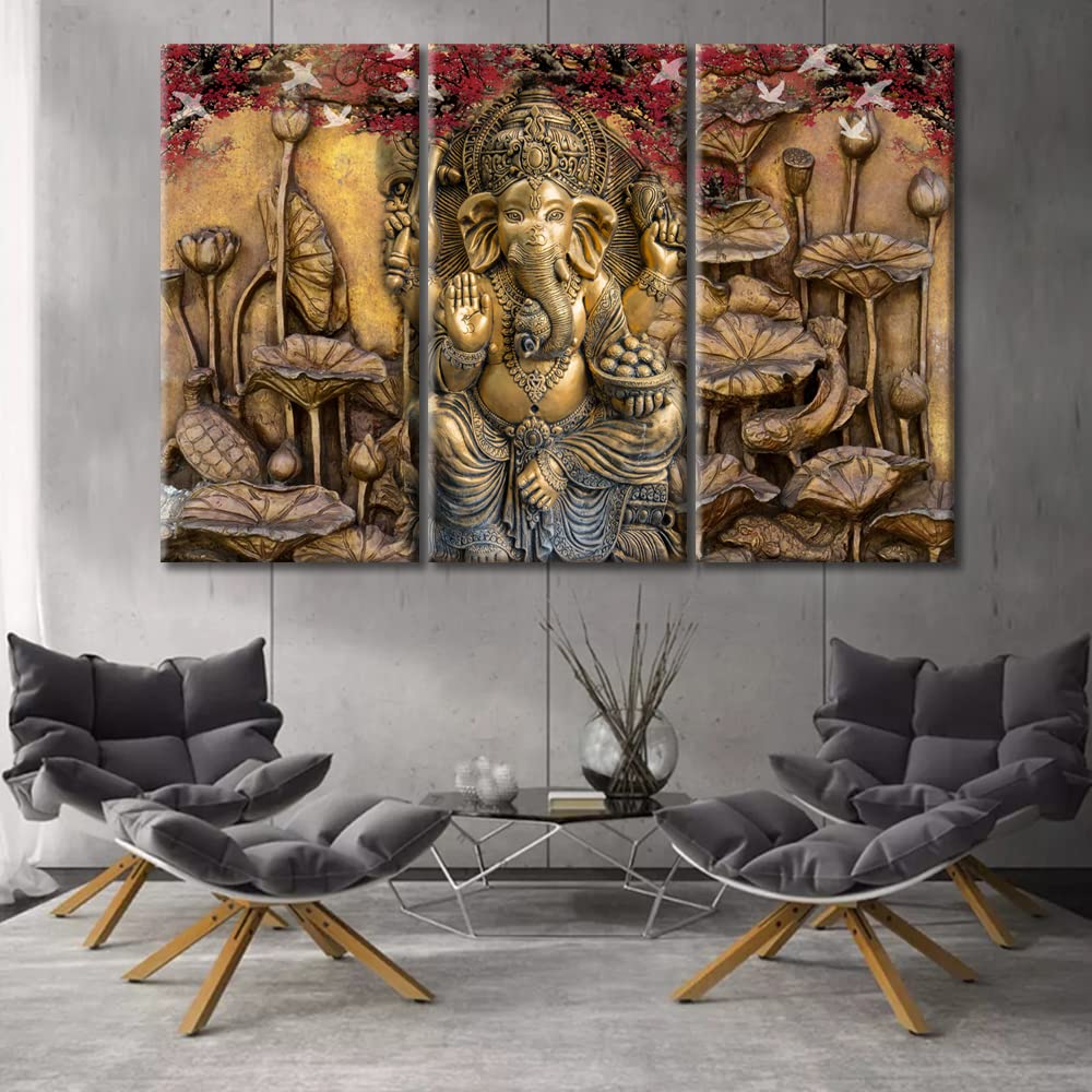 Amazon.com: TUMOVO 5 Piece Wall Art Hindu God Ganesha Pictures for