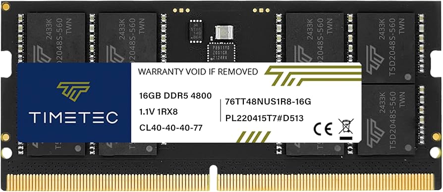 Amazon.co.jp: Timetec 16GB DDR5 4800MHz PC5-38400 アンバッファード