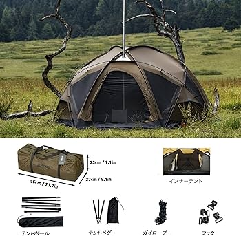 Amazon.co.jp: POMOLY ドーム型テント | Dome X6 Pro 大型ドームテント