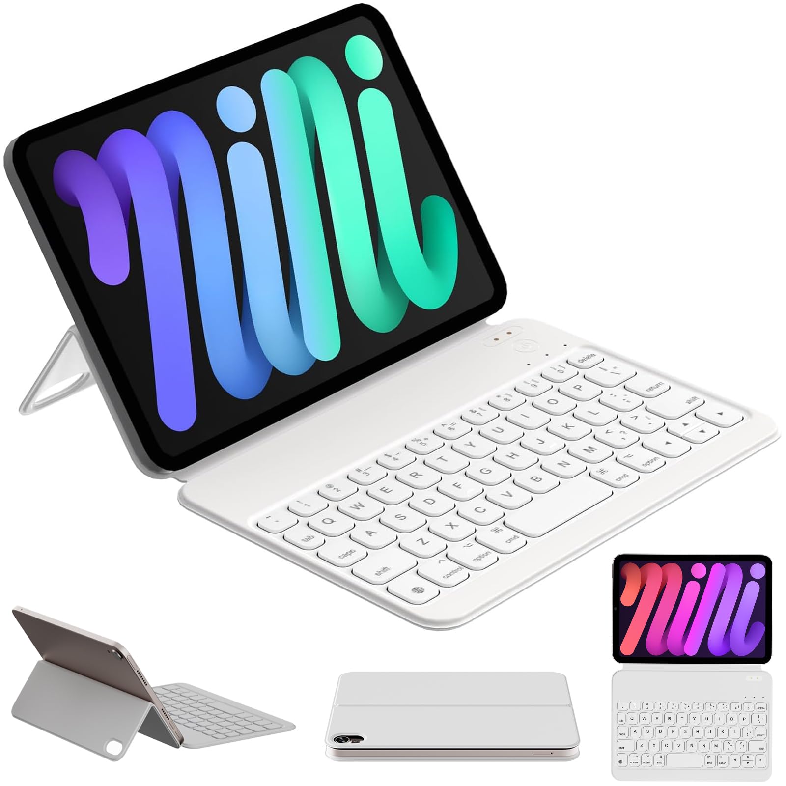 Amazon.com: HOU Keyboard Case for iPad mini 7th (A17 Pro, 2024