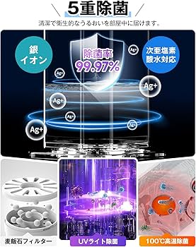 Amazon.co.jp: Yutogen 加湿器 大容量 9L タワー型 【最長60H連続運転