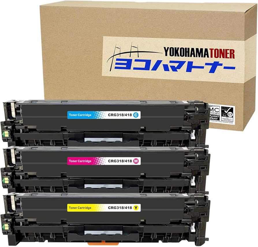 Amazon.co.jp: 横トナ キヤノン用 CRG-418 CMY 3色セット 重合パウダー