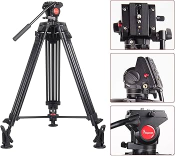 Amazon | Regetek 72インチビデオカメラ三脚システム、キヤノンニコン