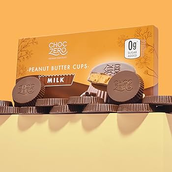 Amazon.com: ChocZero Milk Chocolate Peanut Butter Cups, No Added