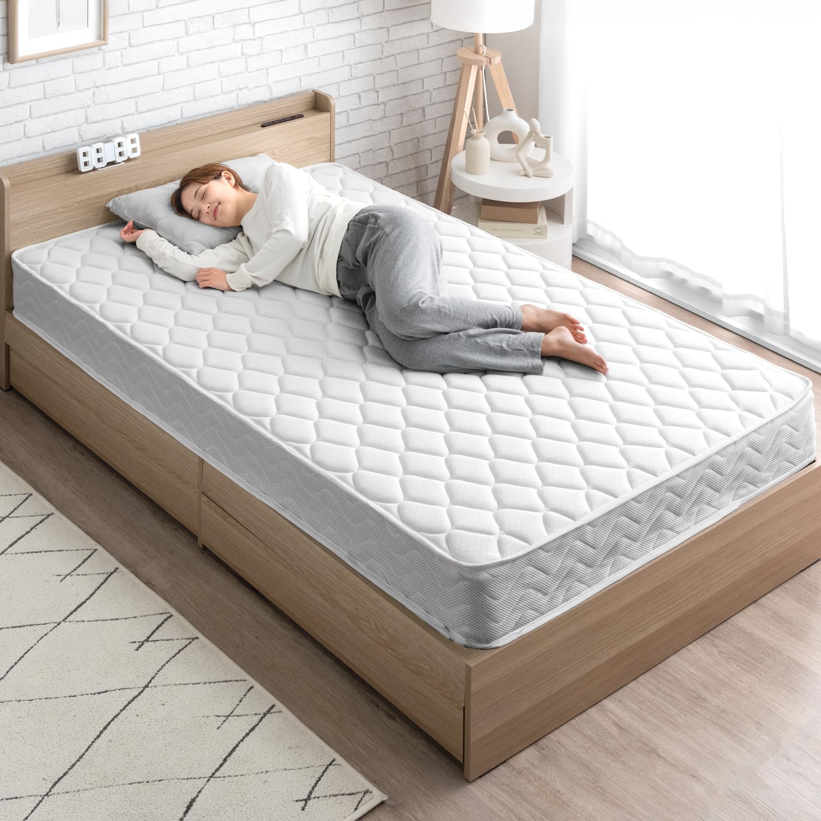 Amazon.co.jp: タンスのゲン マットレス セミダブル【硬めの寝心地 高