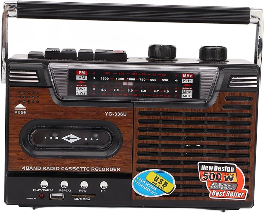 Amazon | CD ラジオ カセット プレーヤー、レトロ ラジカセ カセット
