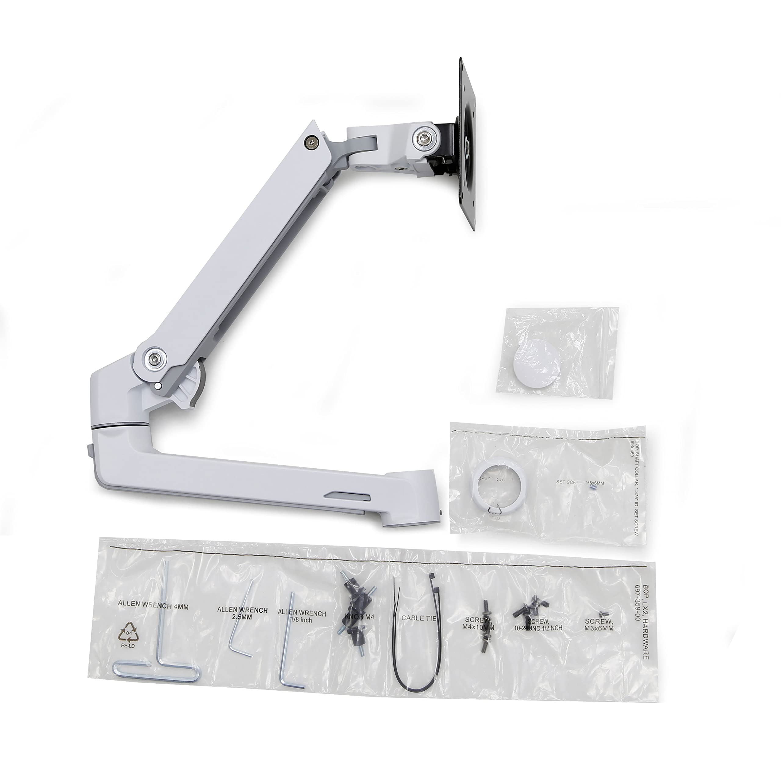 Amazon.com: Ergotron – LX Monitor Arm, Extension, and Collar Kit