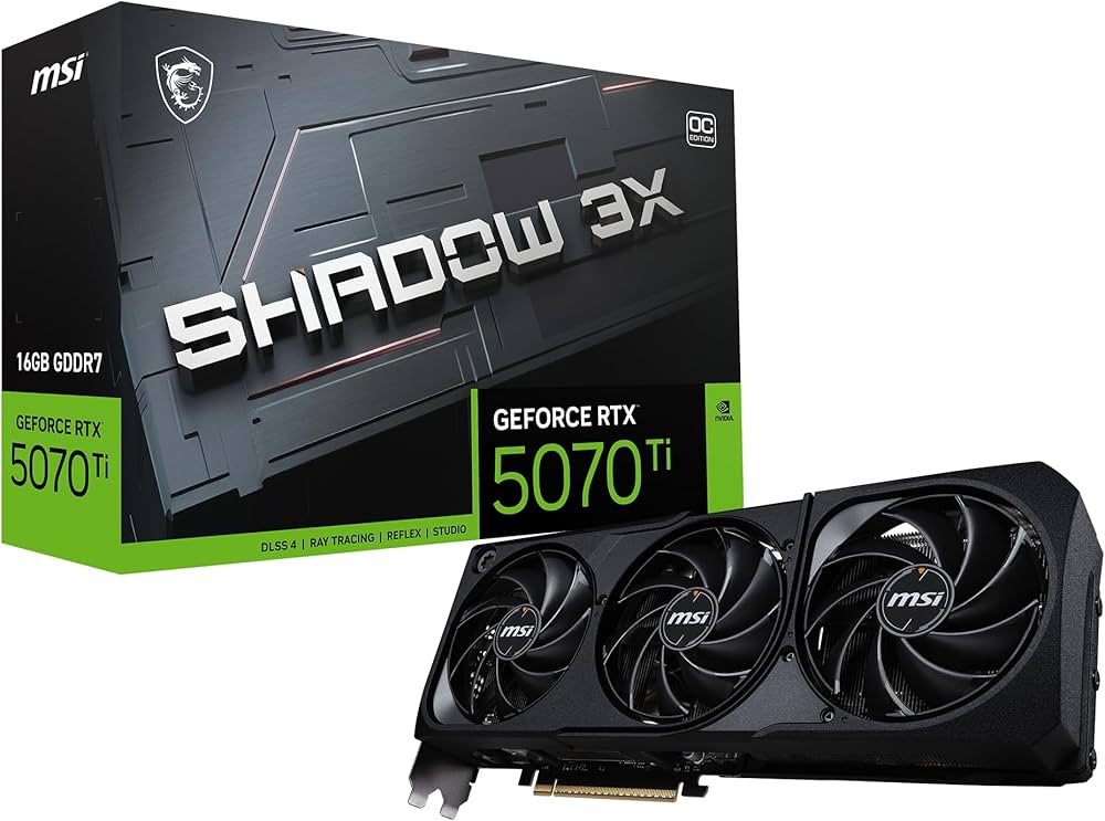 Amazon | MSI Gaming RTX 5070 TI 16G Shadow 3X OC グラフィック