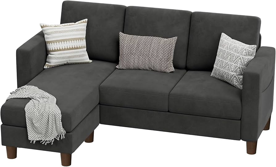 Amazon.com: VICTONE Convertible Sectional Sofa Couch, 3 Seat L