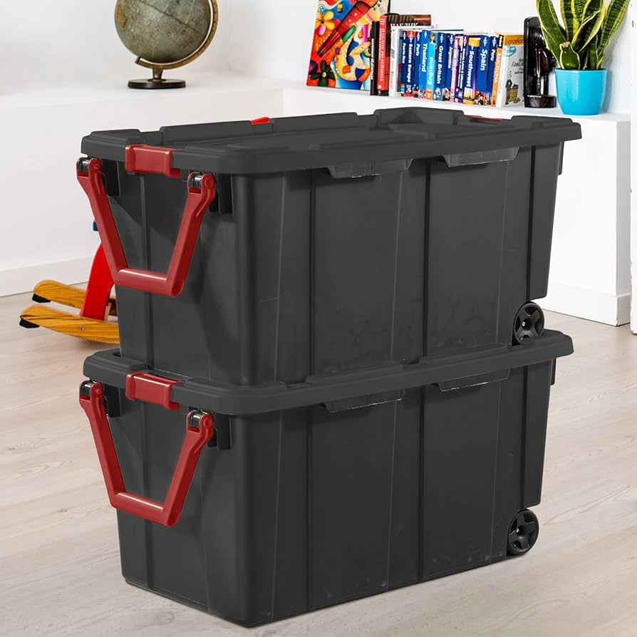 Amazon.com - Storage Bins 40 Gallon Heavy-Duty Plastic Storage