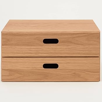 Amazon｜MUJI 無印良品 スタッキングチェスト 幅37×奥行28×高さ18.5cm