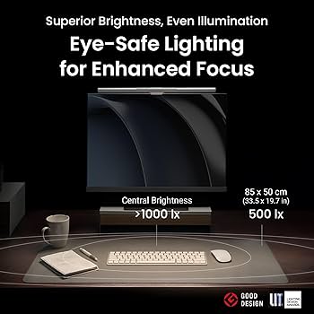 Amazon.com: BenQ ScreenBar Pro LED Monitor Light Bar (Black