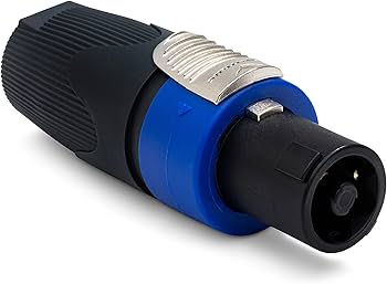 Amazon.com: Neutrik NL4FX 4-Pole speakON Cable Connector, Dark