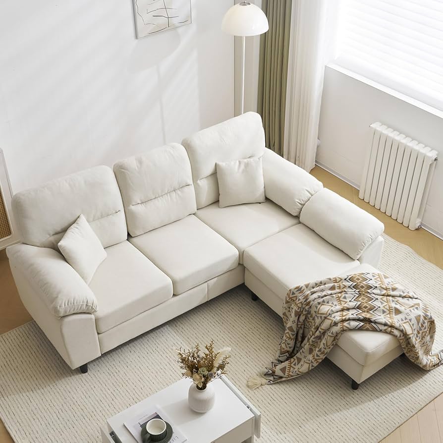 Amazon｜ソファ ソファーセット 5人掛け 2-5人掛け L字 オットマン