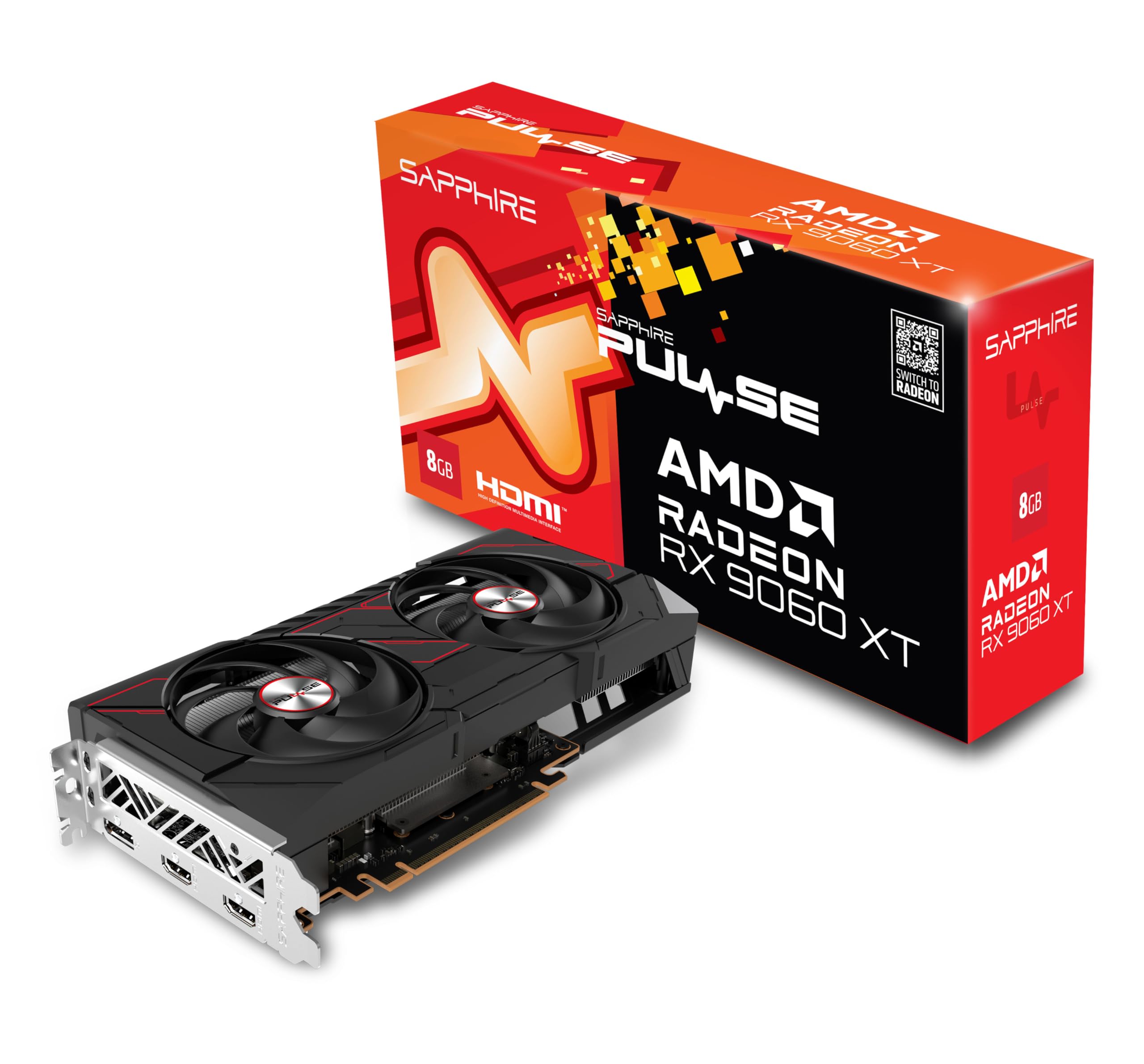 Sapphire Pulse AMD Radeon RX 9060 XT 8GB GDDR6 Gaming GPU : Amazon