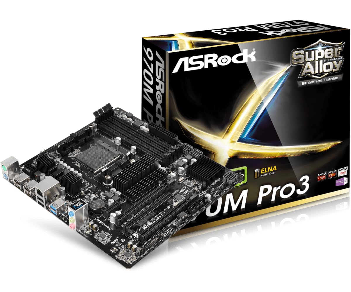 Amazon | ASRock Micro ATX DDR3 1066 マザーボード 970M PRO3