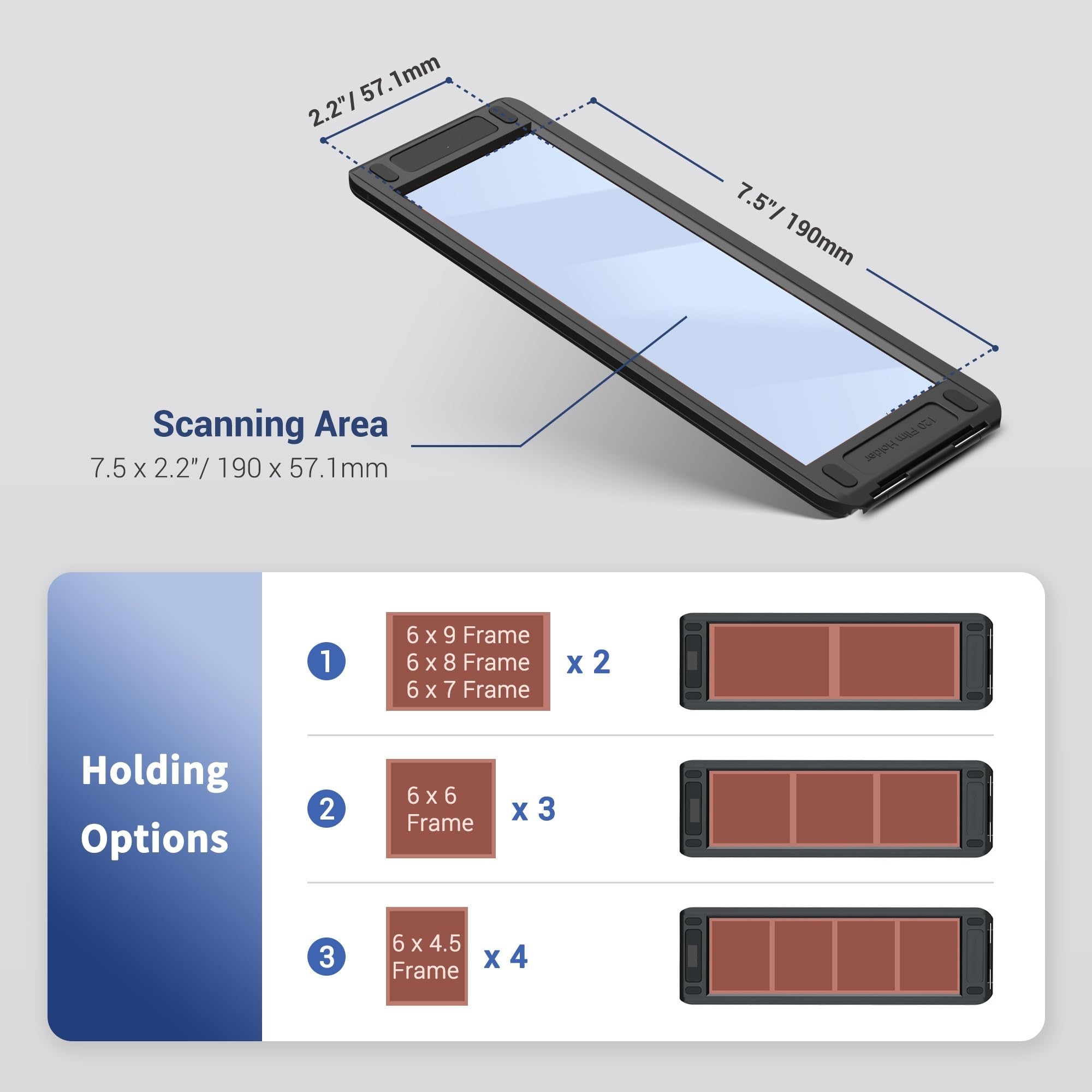 Amazon.co.jp: フィルムスキャナ 磁気写真フィルムスライドホルダー 35
