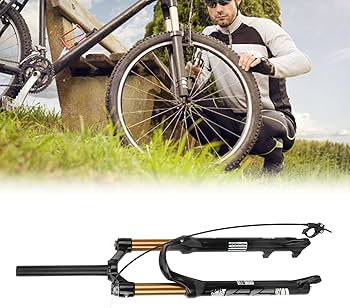 Amazon | マウンテンバイク フロントフォーク 120mm ストローク エア