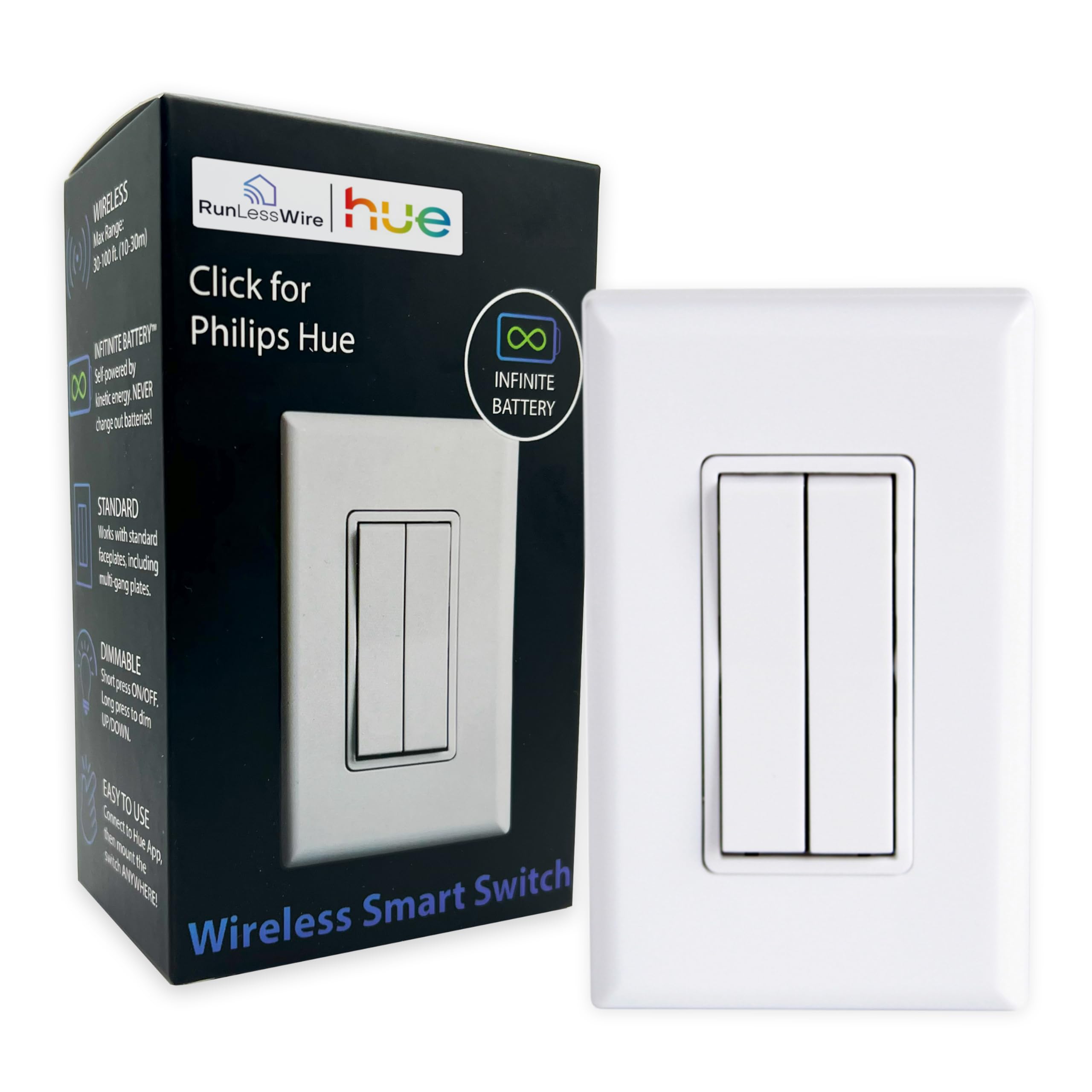 Amazon.co.jp: RunLessWire Click for Philips Hue用 – ワイヤレス