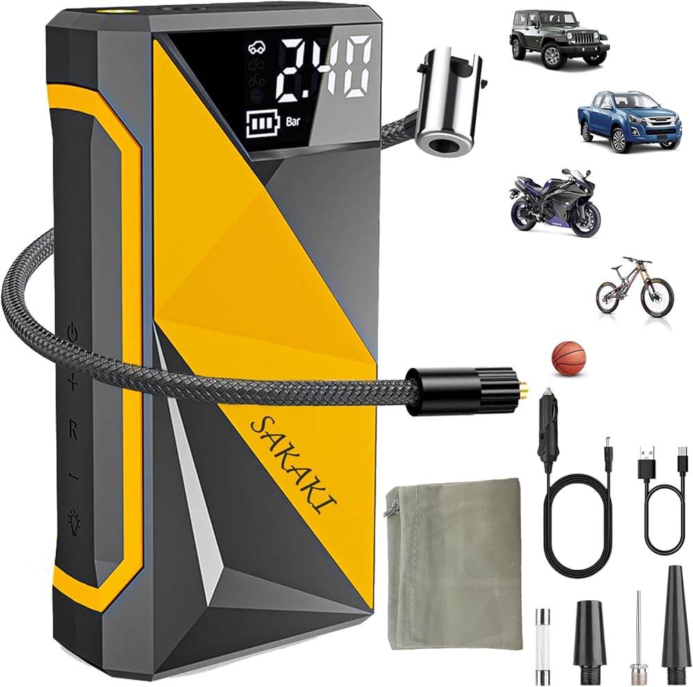 Amazon.co.jp: タイヤ インフレーター ポータブル電動入れ 車 自転車