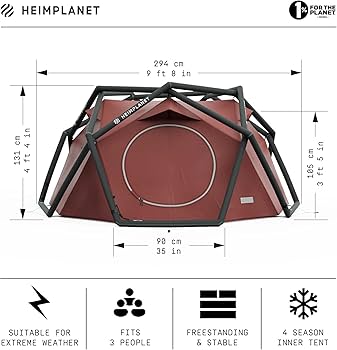 Amazon.co.jp: HEIMPLANET オリジナル | 2022 The CAVE XL 3人用テント