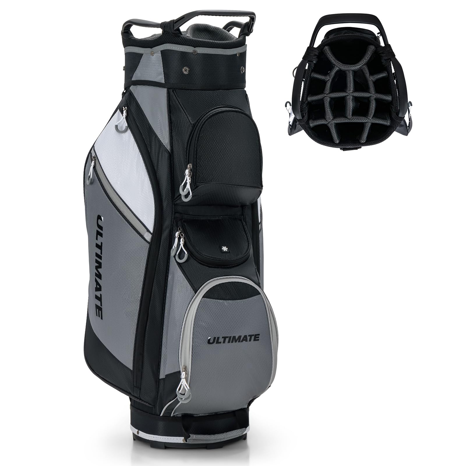 Tangkula 14-Way Golf Cart Bag, Lightweight Portable Golf Club Bag