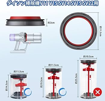 Amazon | ダイソン 掃除機用部品 Dyson V11 V15 掃除機 用 ダストビン