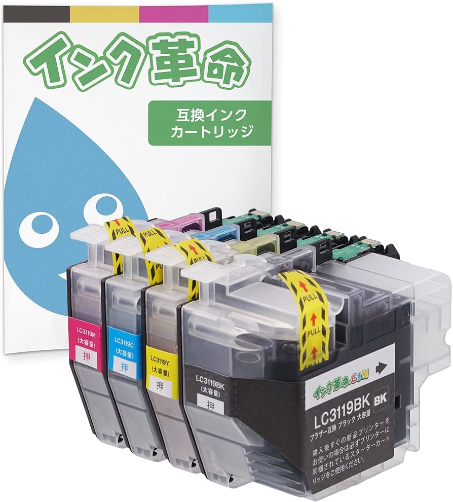 Amazon.co.jp: 【インク革命】 brother用 LC3119-4PK 互換インク 4色