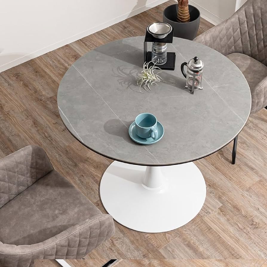 Amazon｜大川家具サンセー ダイニングテーブル 90cm 丸テーブル