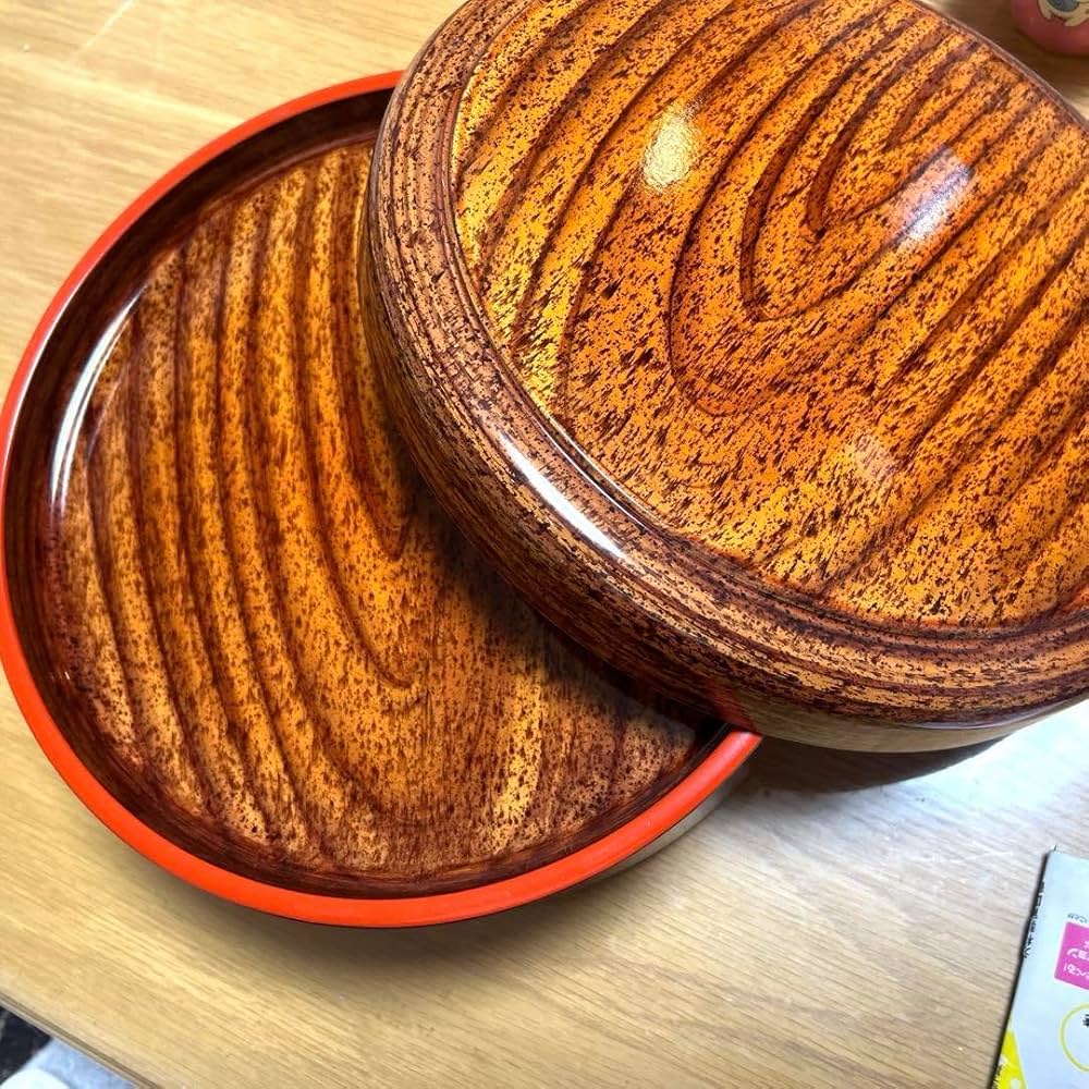 Amazon｜木製 ラウンド型 深型 茶櫃 茶びつ 湯呑 湯飲み茶碗 収納