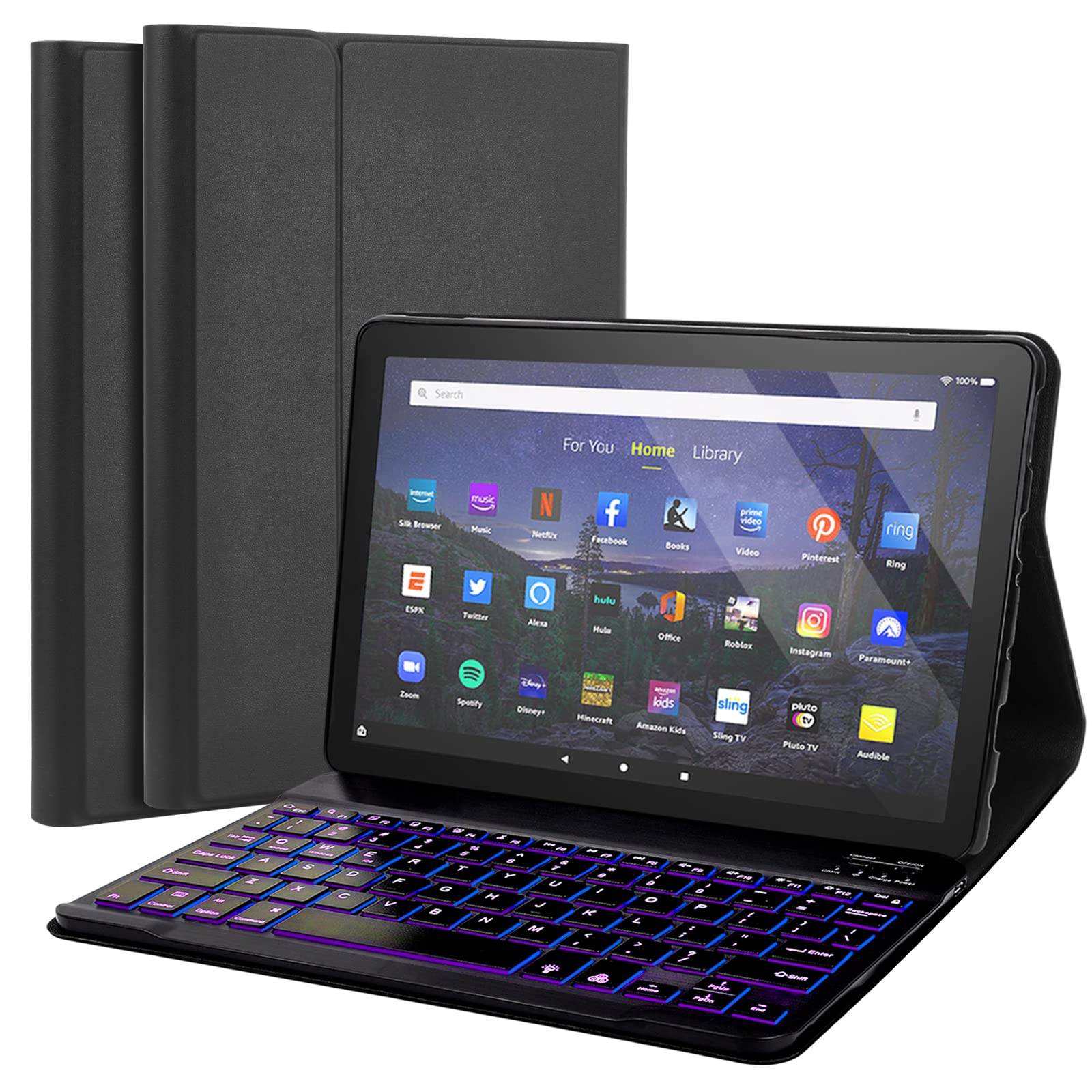 Amazon.com: FunYaung Backlit Keyboard Case for Fire HD 10/10 Plus