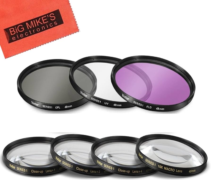 Amazon.com : 49mm 7PC Filter Set for Canon EF 50mm f/1.8 STM Lens