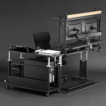 Amazon.co.jp: Bauhutte ( バウヒュッテ ) 昇降式 L字デスク ロング