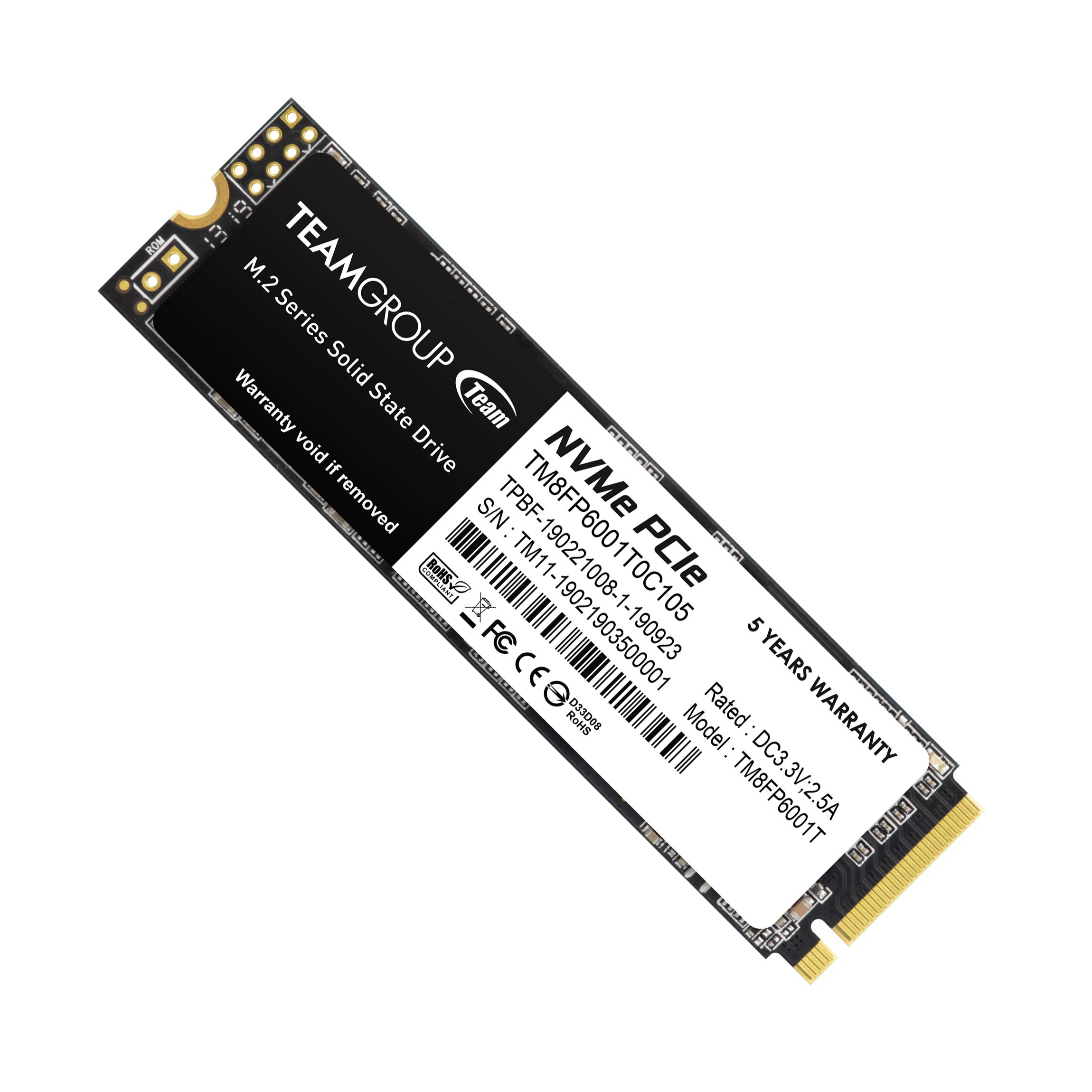 Amazon | TEAMGROUP (旧称 Team) M.2 SSD 1TB 2280 PCIe Gen3x4 MP33