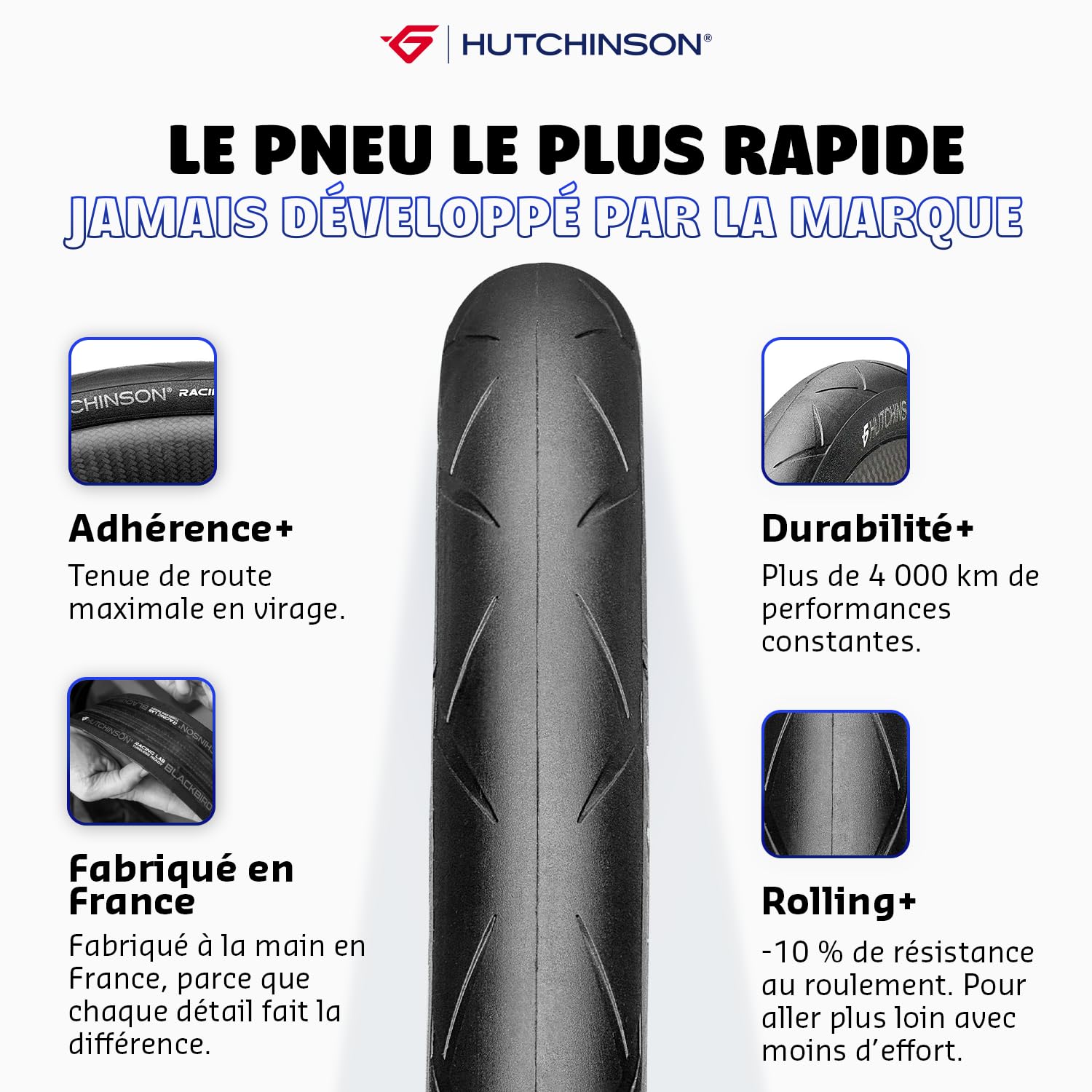 Amazon | ハッチンソン(Hutchinson) クリンチャータイヤ BLACKBIRD