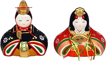 Amazon.co.jp: 大阪長生堂 雛人形 ガラス ケース入り コンパクト ミニ