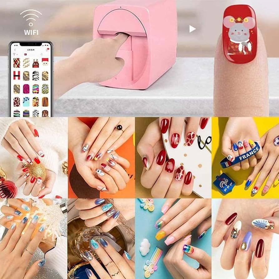 Amazon.com: Lakenbroade 3D Nail Art Printer, Intelligent Automatic